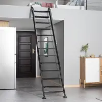 在飛比找樂天市場購物網優惠-梯子家用鋁合金折疊閣樓梯室內扶手梯加厚工程梯移動便攜式爬樓梯