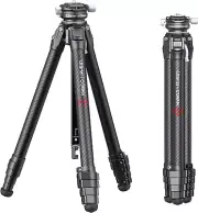 Zero Y Professional Camera Tripod, Lightweight Travel Carbon Fiber Camera Tripod