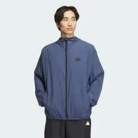 在飛比找momo購物網優惠-【adidas 愛迪達】外套 男款 運動連帽外套 TH LW