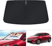 Windshield Sun Shade for Mazda CX-3 2016-2021 CX3 Sunshade Window Sun Visor Protector Foldable Blocks UV Rays Keep Your Car Cooler