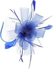 [FOMIYES] Wedding Fascinator Hat for Women Mesh Headband with Detail Elegant Tea Party Headdress for Brides and Special Events Comfortable