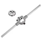 Die Stock Handle Set 8-32 UNC Round Die and Wrench Fit 20mm OD / M3-M4 Die
