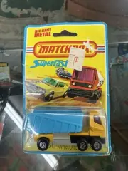 Matchbox No 50 Superfast Articulated Truck and Trailer, Yellow/blue 1975- SEALED