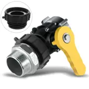 2 Pcs Adapter Accessories Double Outlet Ibc Tote Fitting Garden Hose Pvc