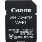 Canon W-E1 SD card WiFi adaptor for 7D M II, 5Ds, 5DsR | Black