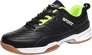 [SDEQA] Men's Badminton Shoes Lightweight Tennis Shoes Indoor Sneakers Fashion Table Tennis Shoes Non-Slip