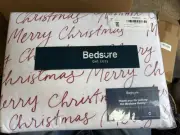 Bedsure Get Cozy Queen Sheet Set-Merry Christmas