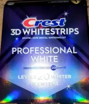 New Crest 3D White strips Professional White 20 Levels Whiter 20 Treatments