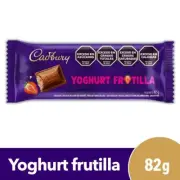 Cadbury - Chocolate Con Yoghurt Frutilla 82 Gr (x 8 Unidades)