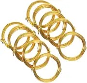 DIYEAH 10 Rolls Aluminum Bonsai Wires for Crafting and Gardening Durable and Flexible Plant Training Wire for DIY Projects Each for Shaping Trees and Supports