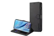 For Oppo Find X2 Neo Case, SupRShield Wallet Leather Flip Magnetic Stand Case Cover (Black)