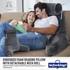 Reading Pillow Memory Foam Backrest Lumbar Support Cushion Neck Back Rest Pillow