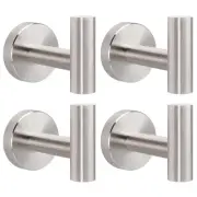 Bathroom Towel Hooks, 304 Stainless Steel Robe Towel Hooks Waterproof Shower ...