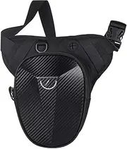 HOMHOLDON Large Drop Leg Bag Motorcycle Bag for Men and Women,Waterproof Fanny Pack,Expandable Hiking Waist Bag for Running,Cycling,Sports and Work(Black), Black, 15 x 7.5 x 25 cm (5.9 x 2.95 x 9.84