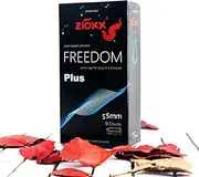 ZIOXX Freedom Plus Condoms, Thinner Yet Strong Water Based Lubricated Latex Condom 18ct