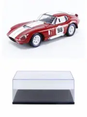 DIECAST CAR W/DISPLAY CASE 1965 SHELBY COBRA DAYTONA COUPE #98 SC131R 1/18