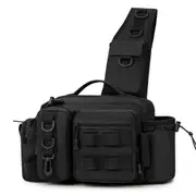 Fishing Tackle Backpack with Rod Holder and Gear Storage