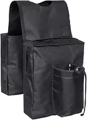 zolyet ATV dle Bag with Multi-Pocket Universal Storage Bags for ATV UTV ycle Snowmobile Cycle Accessories Black