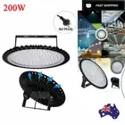 5Pcs High Low Bay LED Lights 200W UFO Industrial Workshop Warehouse Factory Lamp