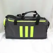 ADIDAS 3S DUFFLE M 手提包 側肩背包 GN2047 黑X螢光綠【iSport愛運動】