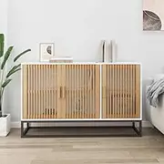 Dining Storage Sideboard White 105x30x65 cm Engineered Wood