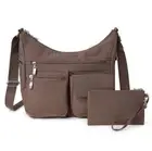 Baggallini Everywhere Bagg - Hobo Crossbody Bag for Women with RFID Wristlet ...