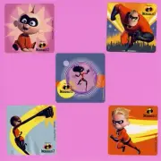 10 Incredibles 2 - Large Stickers - Helen, Bob, Violet, Dash, Jack-Jack