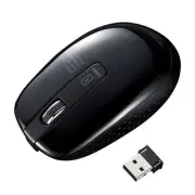 Sanwa Supply Rechargeable Wireless Blue LED Mouse Black MA-WBL118BKNEW