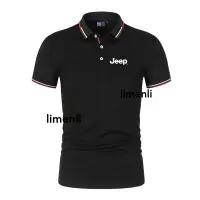 在飛比找蝦皮購物優惠-夏季新款 Jeep 男士經典 Polo Tee 高爾夫襯衫