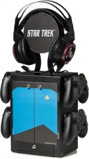 Star Trek Blue Gaming Locker Controller Holder Headset Stand for PS5 Xbox Series
