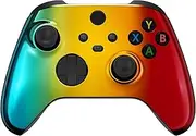 Custom Controllerzz Wireless Controller for Microsoft Xbox Series X/S & Xbox One - Custom Soft Touch Feel - Custom Xbox Series X/S Controller (X/S Rainbow Chrome)