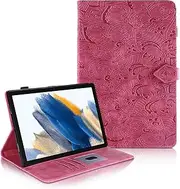 Case for Samsung Galaxy Tab A8 10.5 Inch SM-X200/X205/X207 2022, Galaxy Tab A8 Case, with Support Function/Wallet Models Samsung Tab A8 2022 Case (Red)