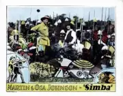 Simba The King Of The Beasts Lobby Card Martin Johnson Osa Old Movie Photo