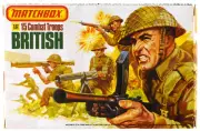 1983 Original Matchbox # P-6002 WWII British Infantry - 15 54mm figures - mib