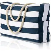 Beach Bags for Men Women Large Waterproof Beach Bag Zipper Beach Bags Waterproof Sandproof