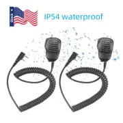 IP54 2X FOR BAOFENG BTECH TYT WOXUN SPEAKER MIC UV-5R/5RA/5RA+/5RB