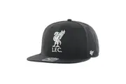 Liverpool FC No Shot Captain 47 Snapback Cap (Black/White) (One Size)