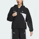 ADIDAS RCO WV JKT2 [IP0753] 女 連帽 外套 風衣 亞洲版 運動 訓練 寬鬆 輕便 黑白