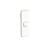Clipsal Iconic Series Architrave Switch 1 Gang 1/2Way 10Ax 250V Led - 3041AL-VW