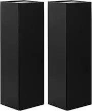 PETSLOVE 2 Wine Gift Boxes 34.3x11.4x10 CM, Magnetic Closure Collapsible Wine Bottle Gift Boxes for Liquor and Champagne(Matte Black)