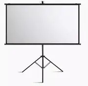 Foldable Portable Movie Screen, Simple Projection Screen Two Ratios Black Frame Projector Screen for Indoor Outdoor Presentation Movies/Home Theater/Gaming/Office.(164x123cm/64x48in)