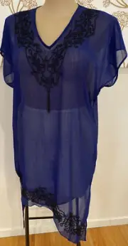 Taking Shape Plus Sz 16 S Nirvana Cover Up Beaded NWT Rrp $110