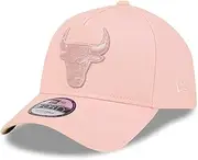 New Era Chicago Bulls 9FORTY A-Frame Pink Color Pack Snapback Cap, Adjustable Hat, Pink, One Size