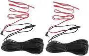Car Rear View Mirror Accessory 15m Extension Cord for Dash Cam Backup Camera Wire Flexible Plastic User-Friendly Design