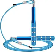 Zibeem Speed Jump Rope | Fitness Cord Adjustable Exercise Jump Cable - Workout Gear Ergonomic Skipping Cable for Weight Loss Body Shaping