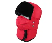 Winter Lei Feng Hat Outdoor Cold Protection Cycling Ski Warm Equipment-RED