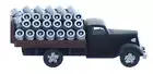 HO scale BEER KEG Truck 1930-40s Era Painted layout Ready 1/87 vehicle
