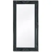 Wall Mirror Baroque Style 100x50 cm Black vidaXL