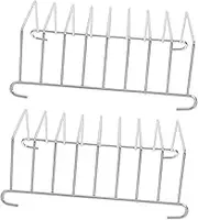 Tofficu 2pcs Support Air Fryer Drainer Chrome Toast Rack Display Tray Matte Bread Stand for Air Fryer Countertop Warming Desktop Toast Holder Liner Bake Rack Funky Pour Rim Stainless Steel