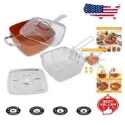 Multifunctional Non-Stick Cookware Set - Oven Safe & Dishwasher Friendly